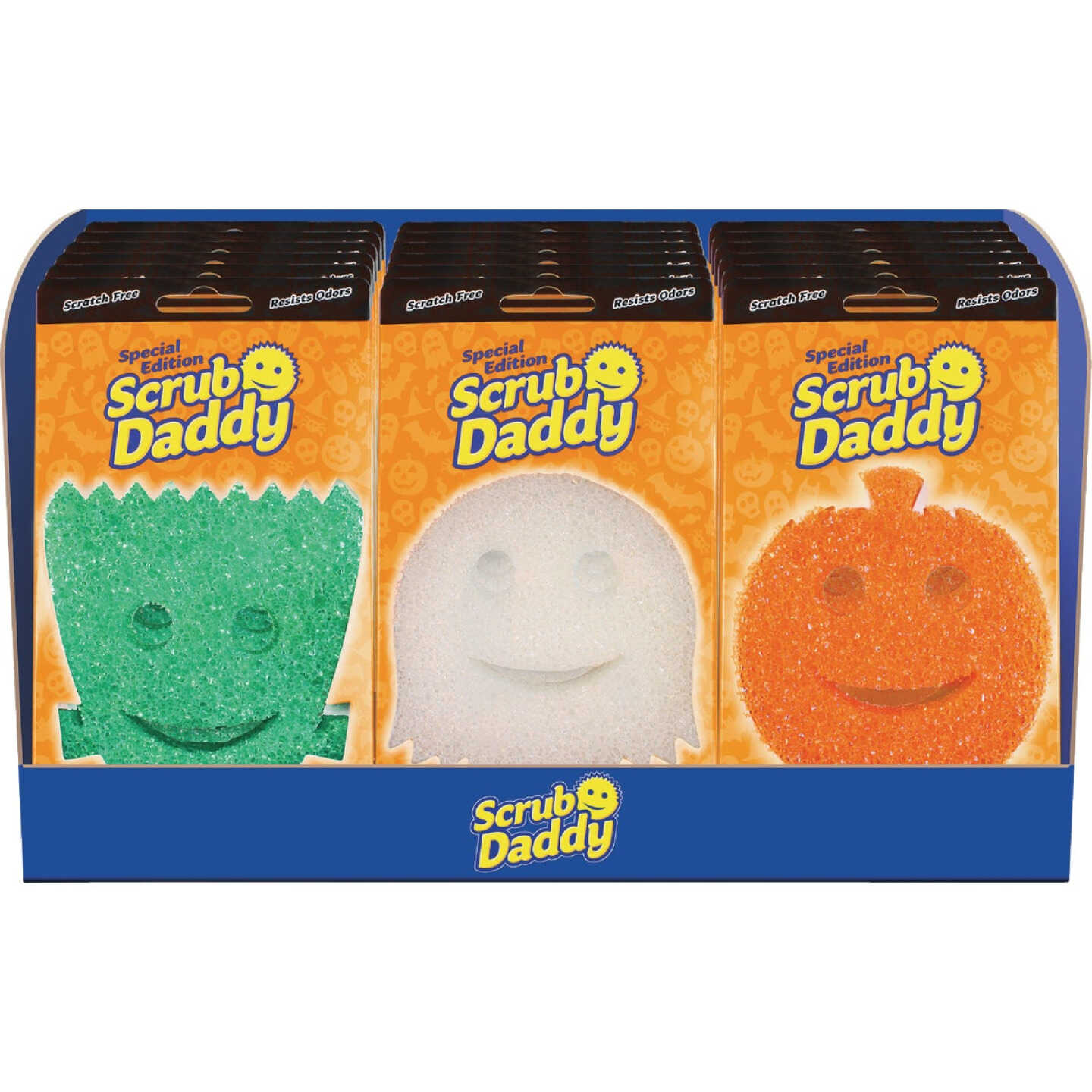 Scrub Daddy Monster, Pumpkin, Ghost Assortment Scrubber (18-Piece